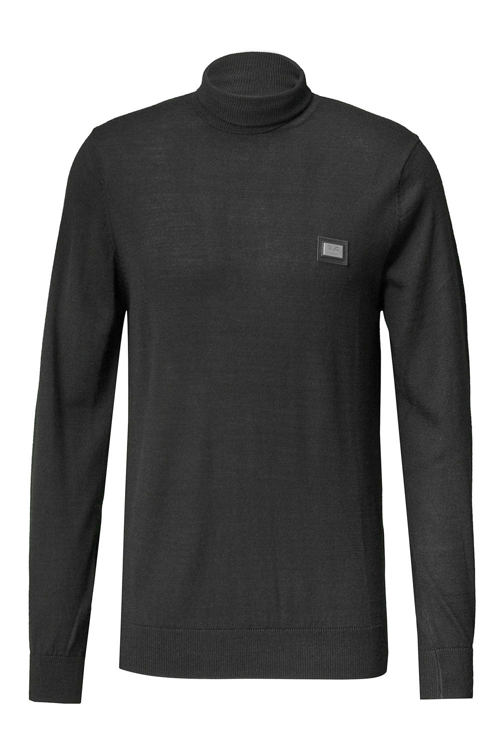19V69 Italia Maglione Uomo Nero MARCEL BLACK