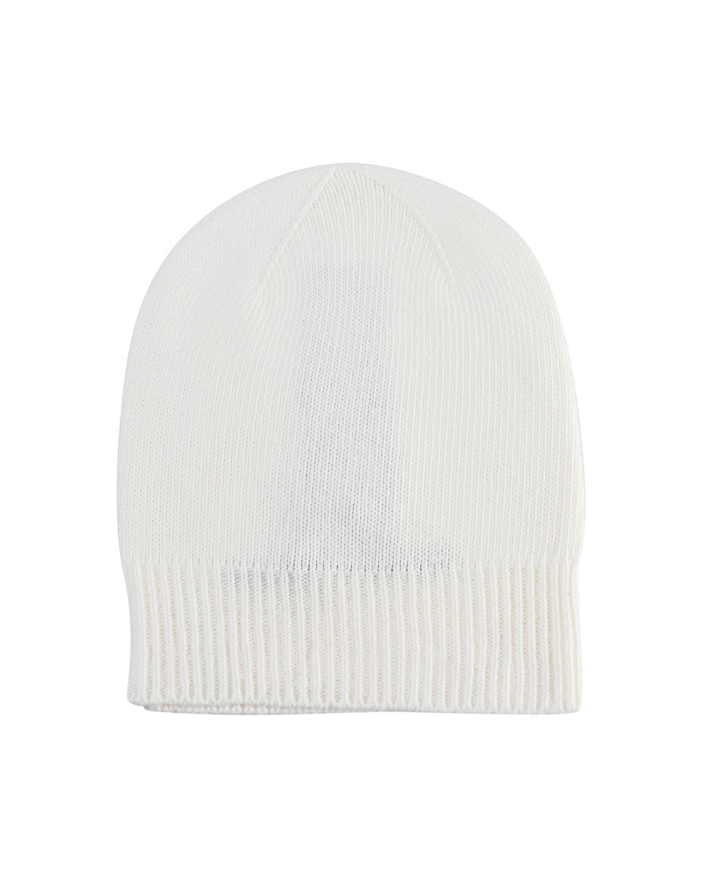 Berretto con risvolto da donna in cashmere Crown of Edinburgh COE 0047 CREMA