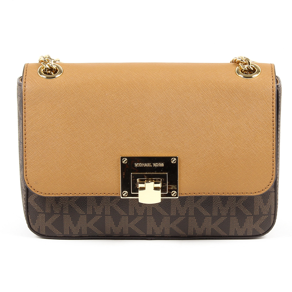 Borsa a mano da donna Michael Kors TINA 35T7GT4F2B BRN ACORN