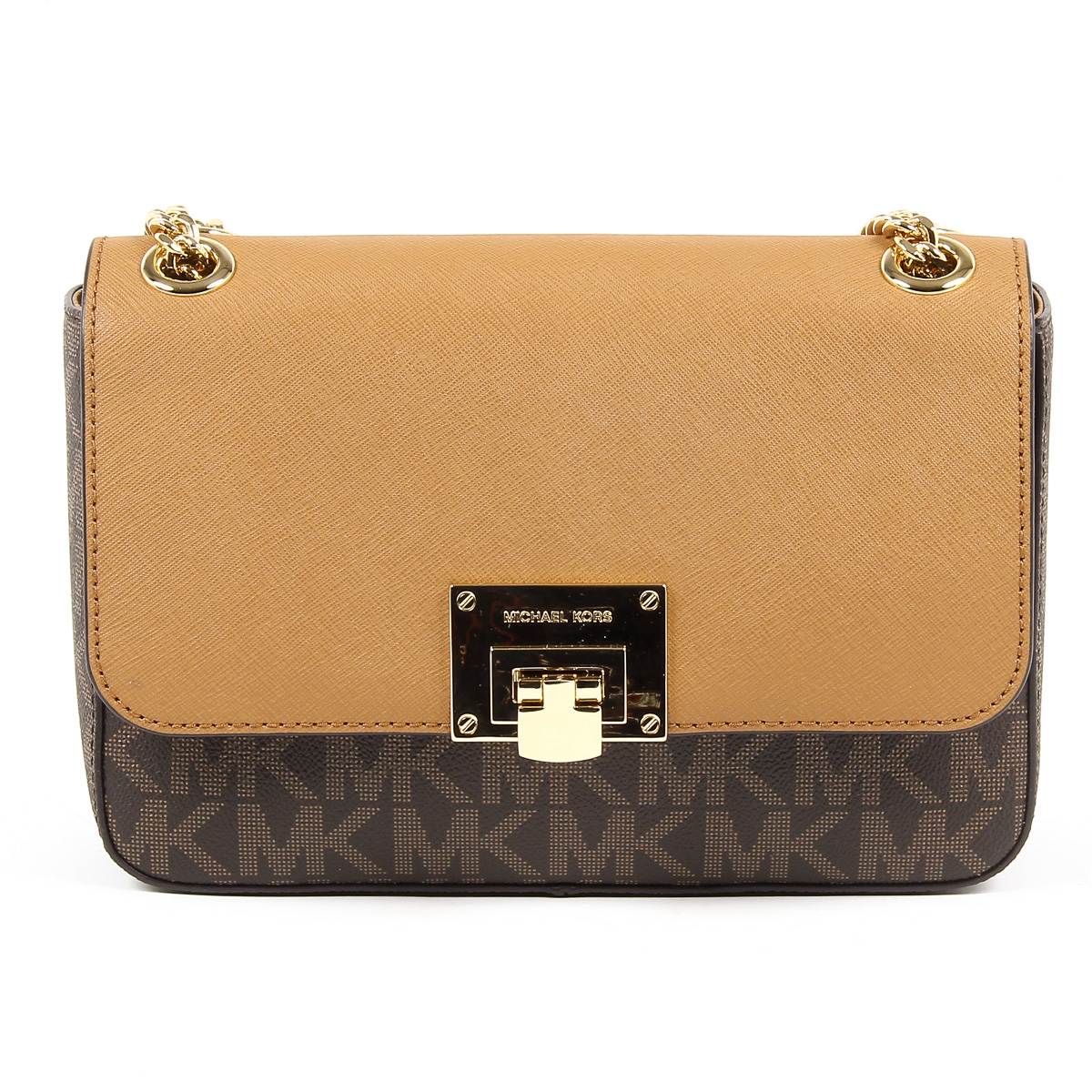 Borsa a mano da donna Michael Kors TINA 35T7GT4F2B BRN ACORN