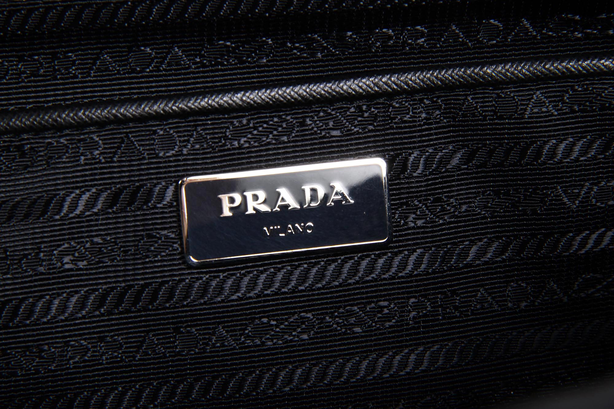 Borsa Prada trapuntata BL0774 Nero Tessuto Impuntu