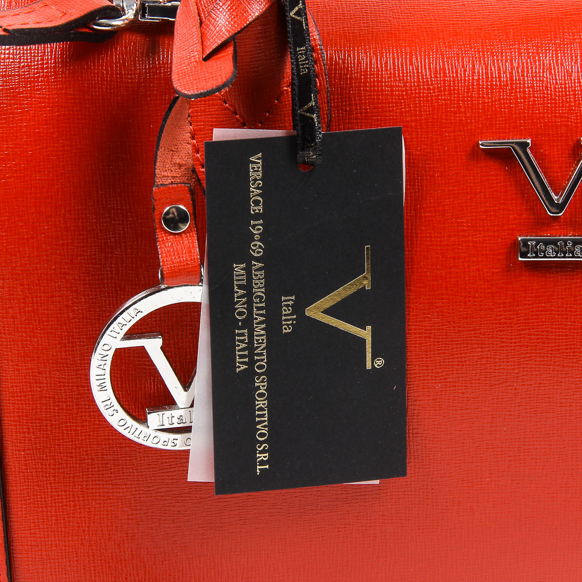 Borsa da donna V 1969 Italia V014-S SAFFIANO ROSSO