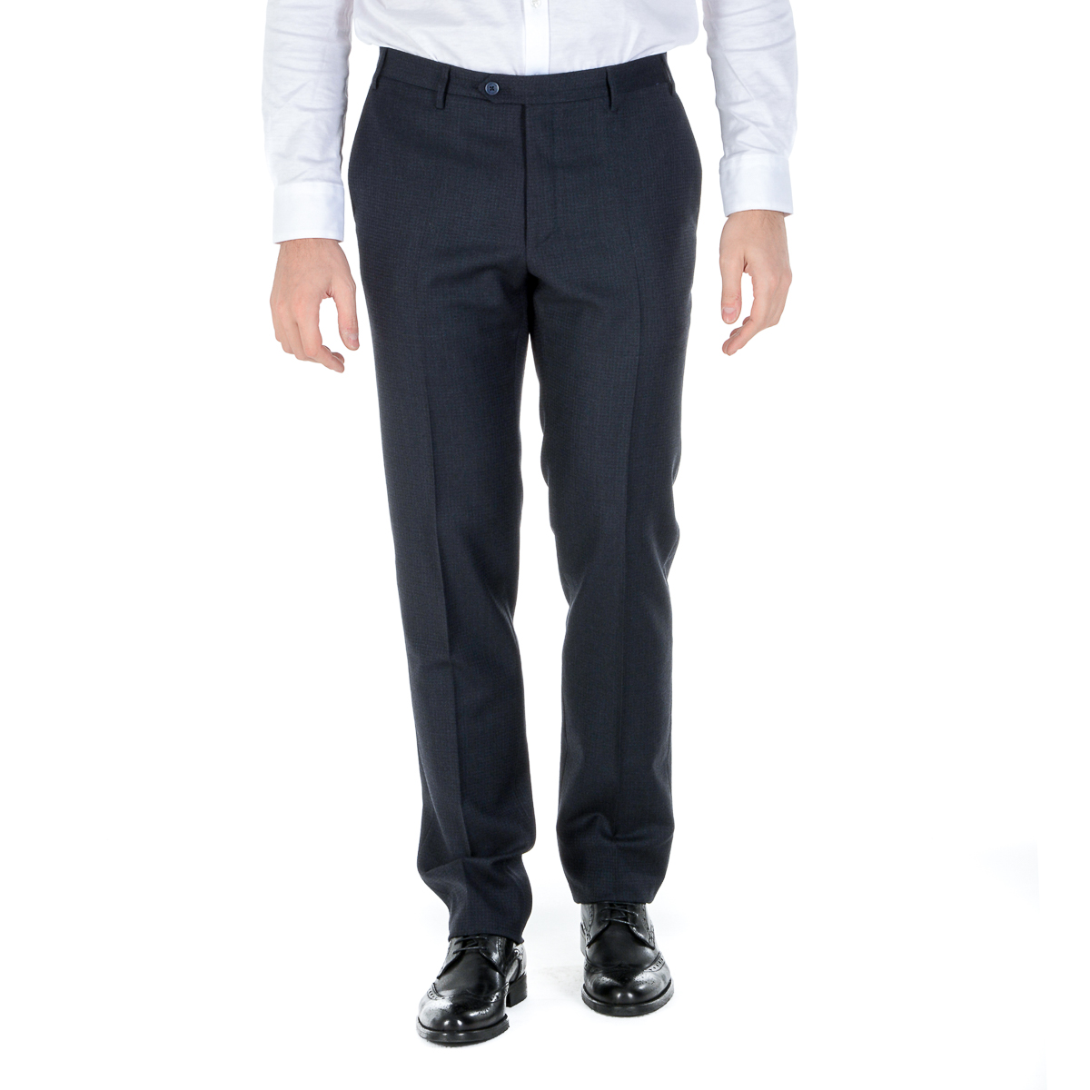 Corneliani Pantaloni Uomo Blu Scuro