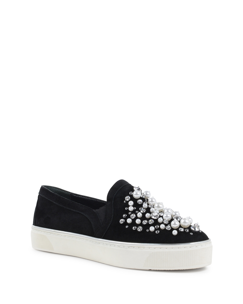 Stuart Weitzman Sneaker Slip On da donna nere DECOR