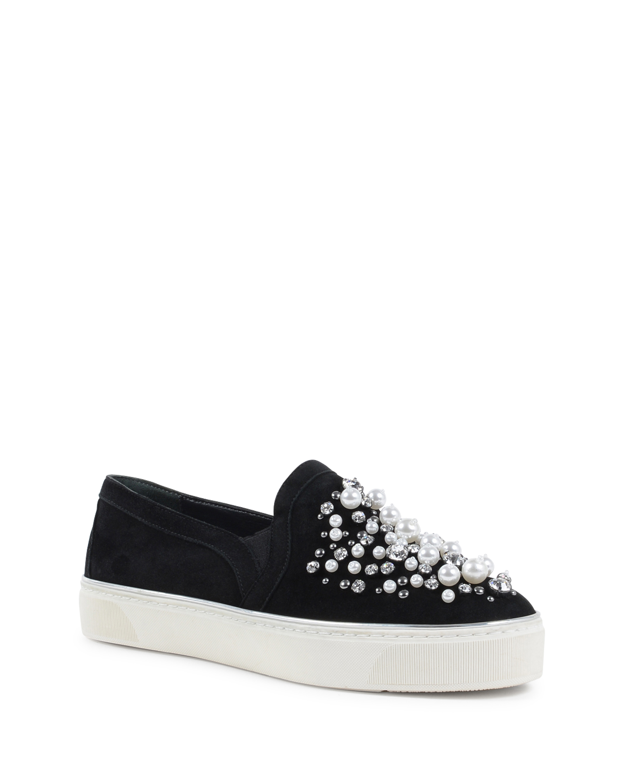 Stuart Weitzman Sneaker Slip On da donna nere DECOR
