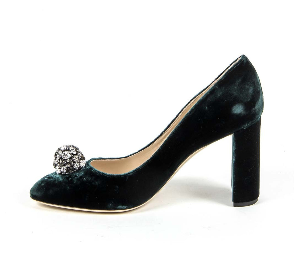 Décolleté da donna V 1969 Italia 3102045 VELLUTO VERDE