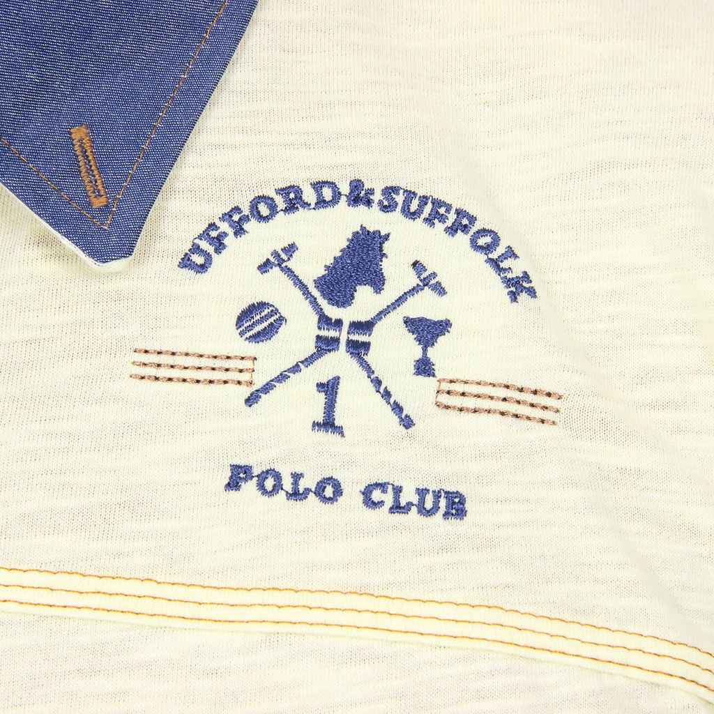 Polo da uomo a maniche corte Ufford & Suffolk Polo Club US007B GIALLO