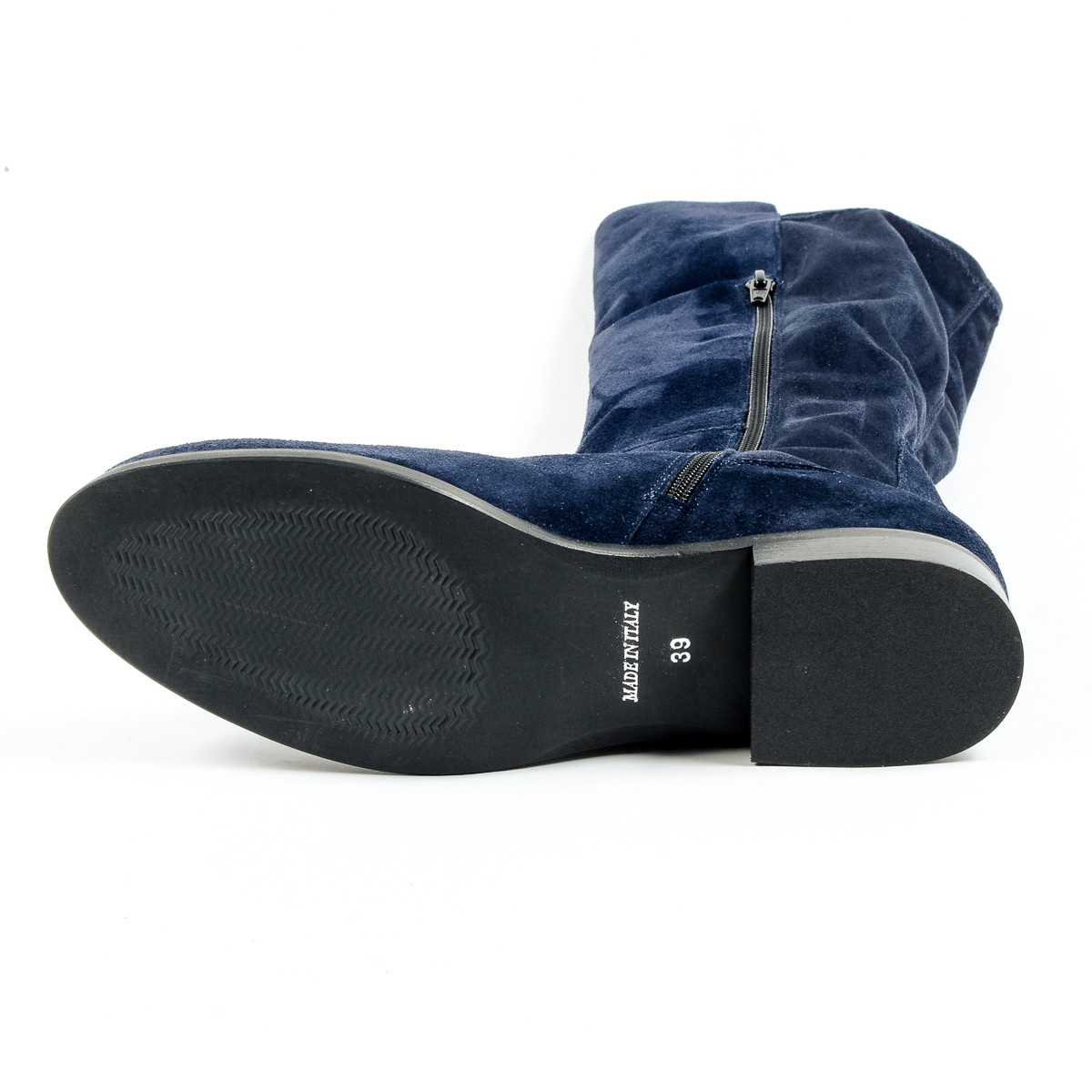 V 1969 Italia Stivale alto da donna blu UVA