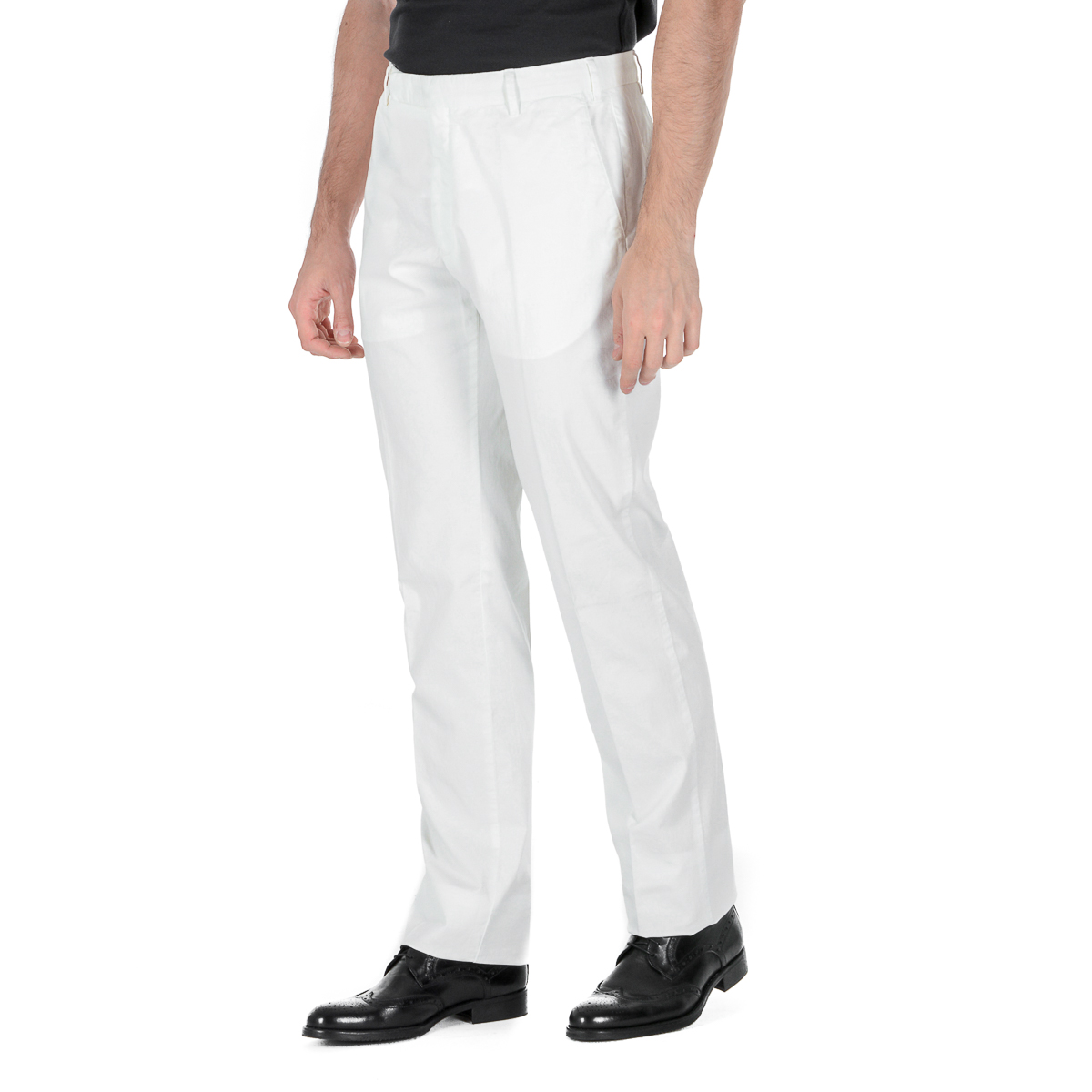Pantaloni Armani Collezioni Uomo Bianchi