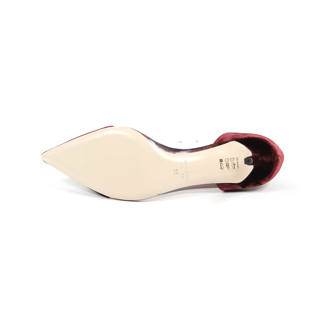 V 1969 Italia Womens Pump 3105124 VELLUTO 391 BORDEAUX