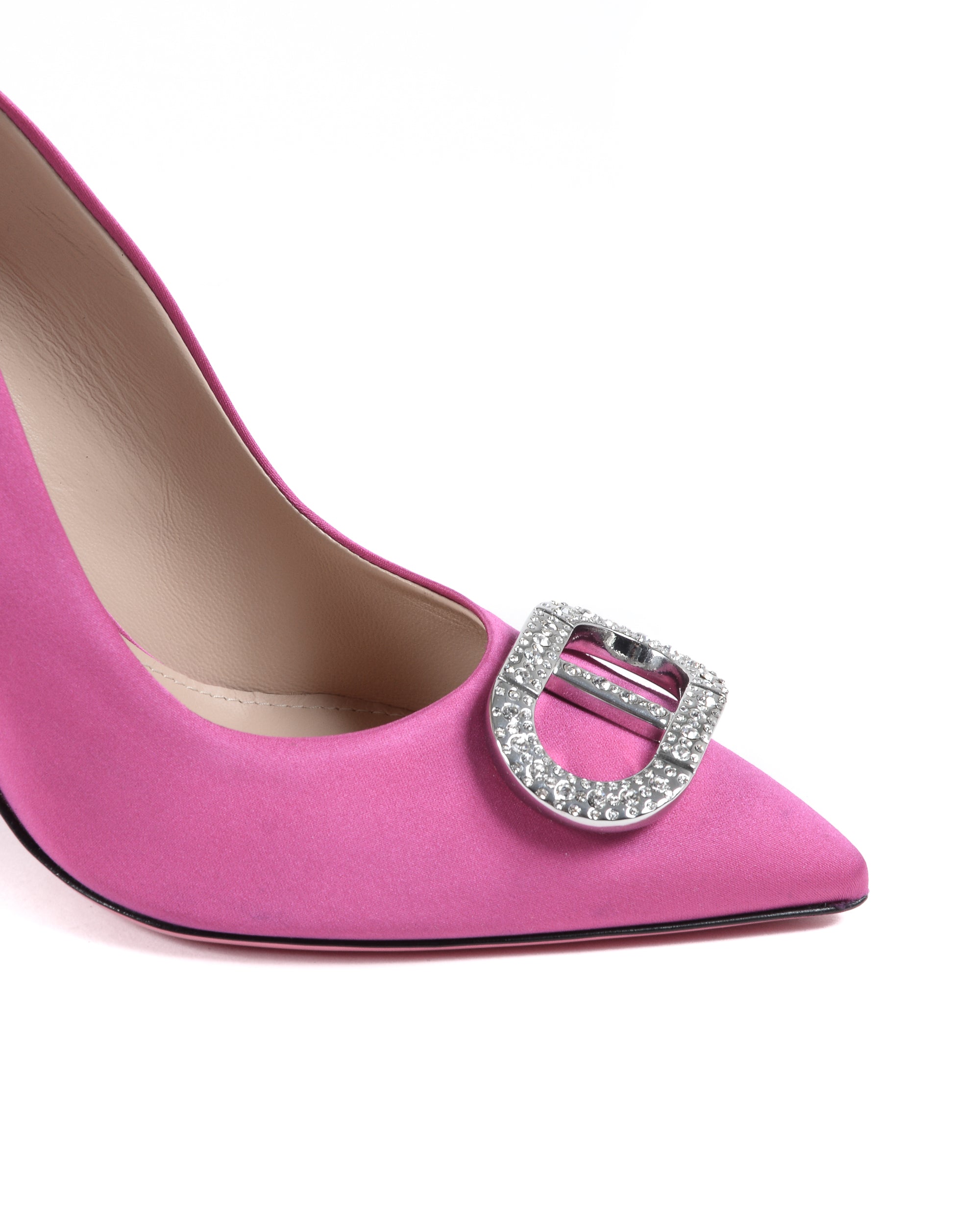 Cindarella Satin Pump Fuxia