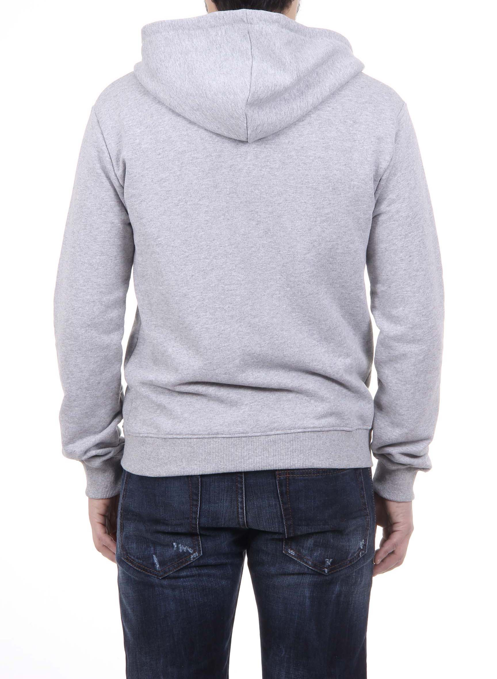 Felpa con cappuccio da uomo V 1969 Italia con cerniera ART. 4468 GRIGIO CHIARO
