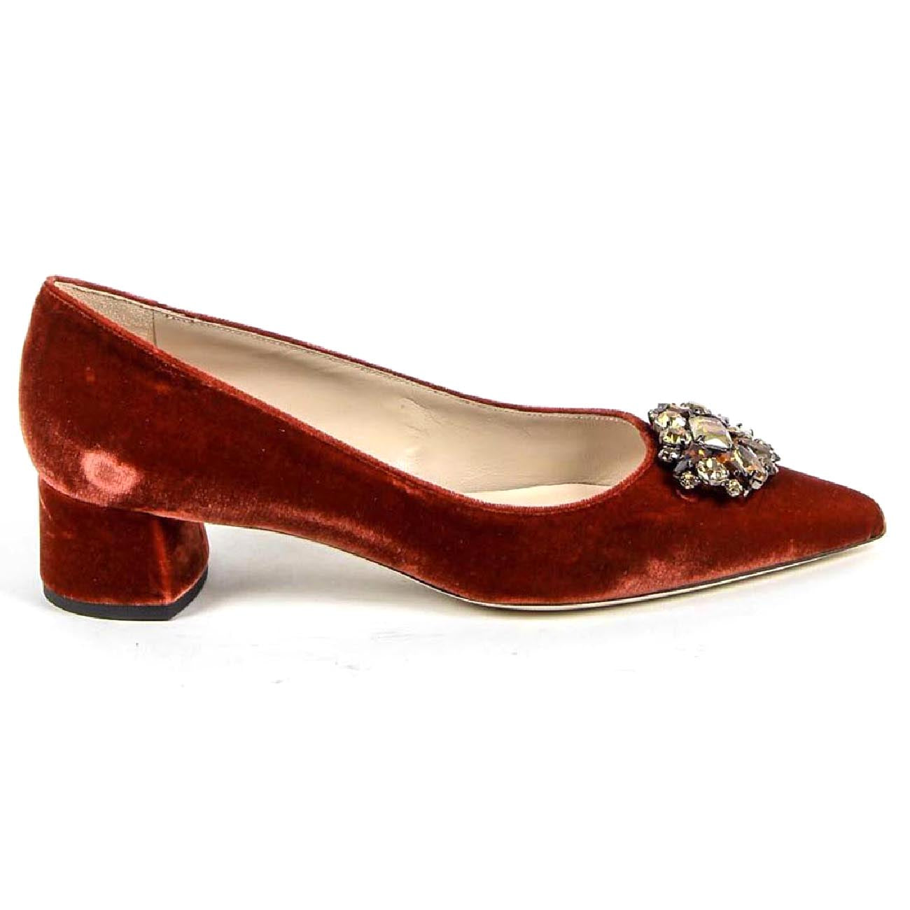 Décolleté da donna 19V69 Italia 3110276 VELLUTO ROSSO