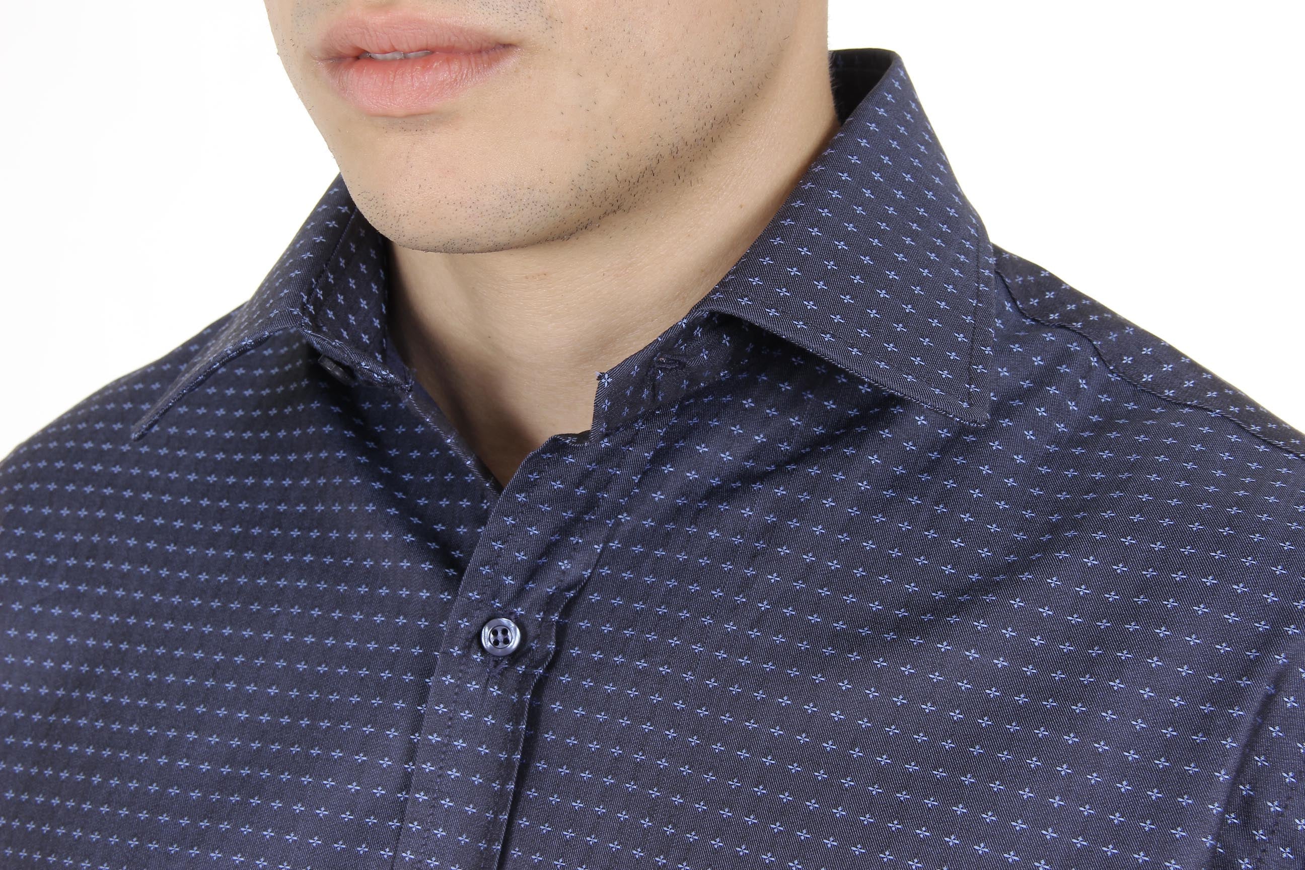 V 1969 Italia Camicia Uomo Modern Classic Fit 377 ART. 417