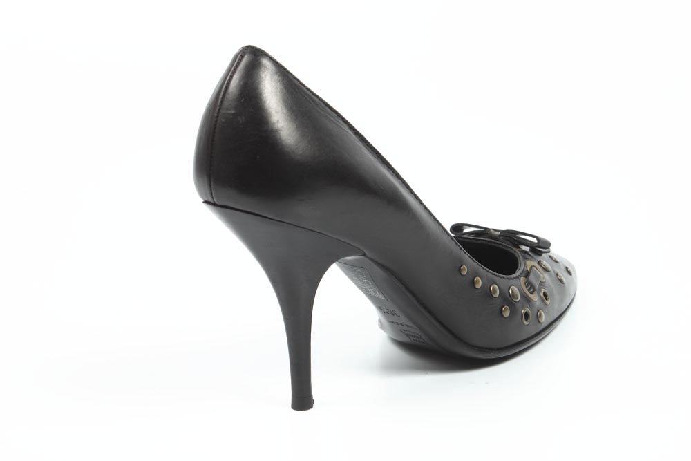 Décolleté da donna Sebastian Milano S1953 ANTICO NERO+OTTONE G