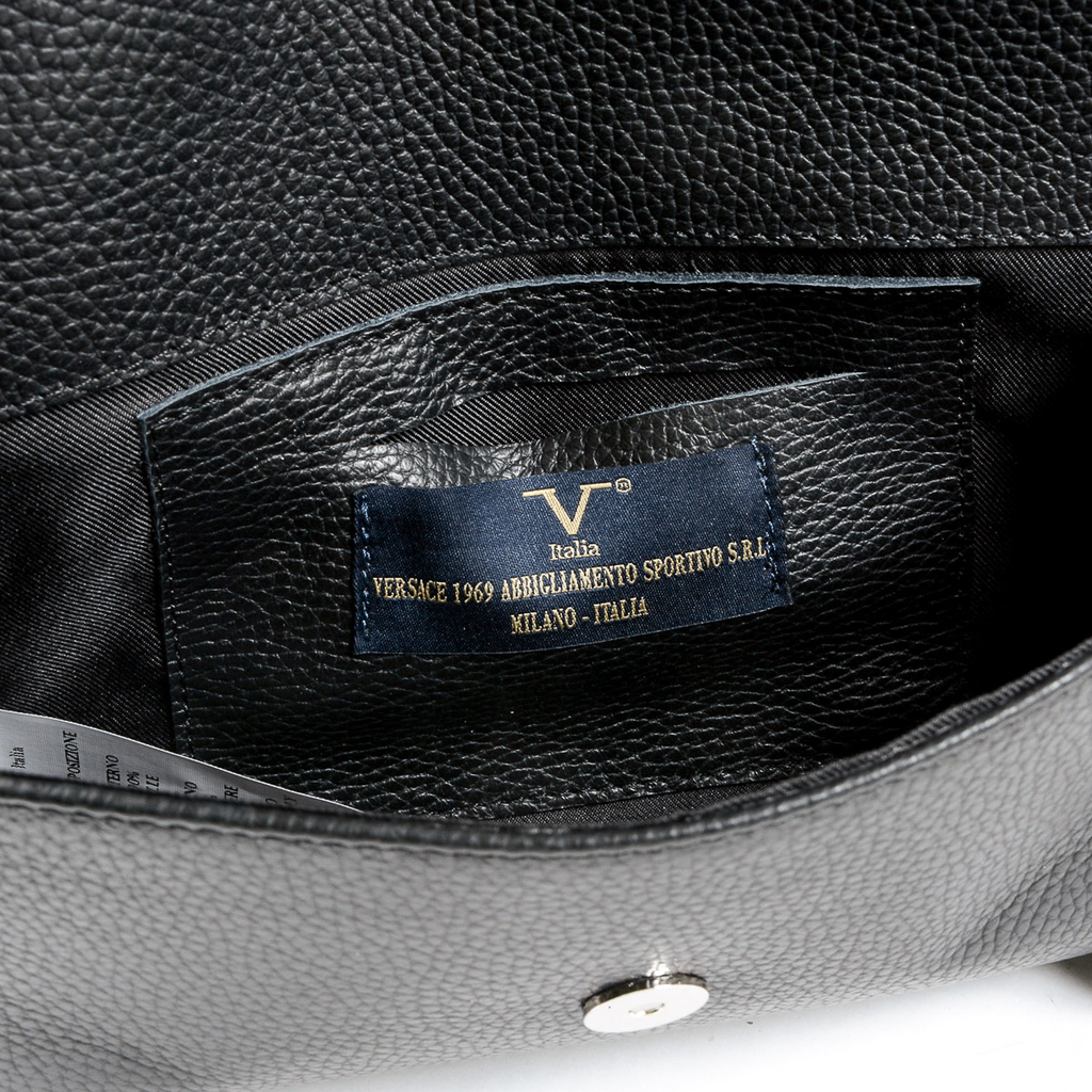 V 1969 Italia Borsa da donna nera ROMA