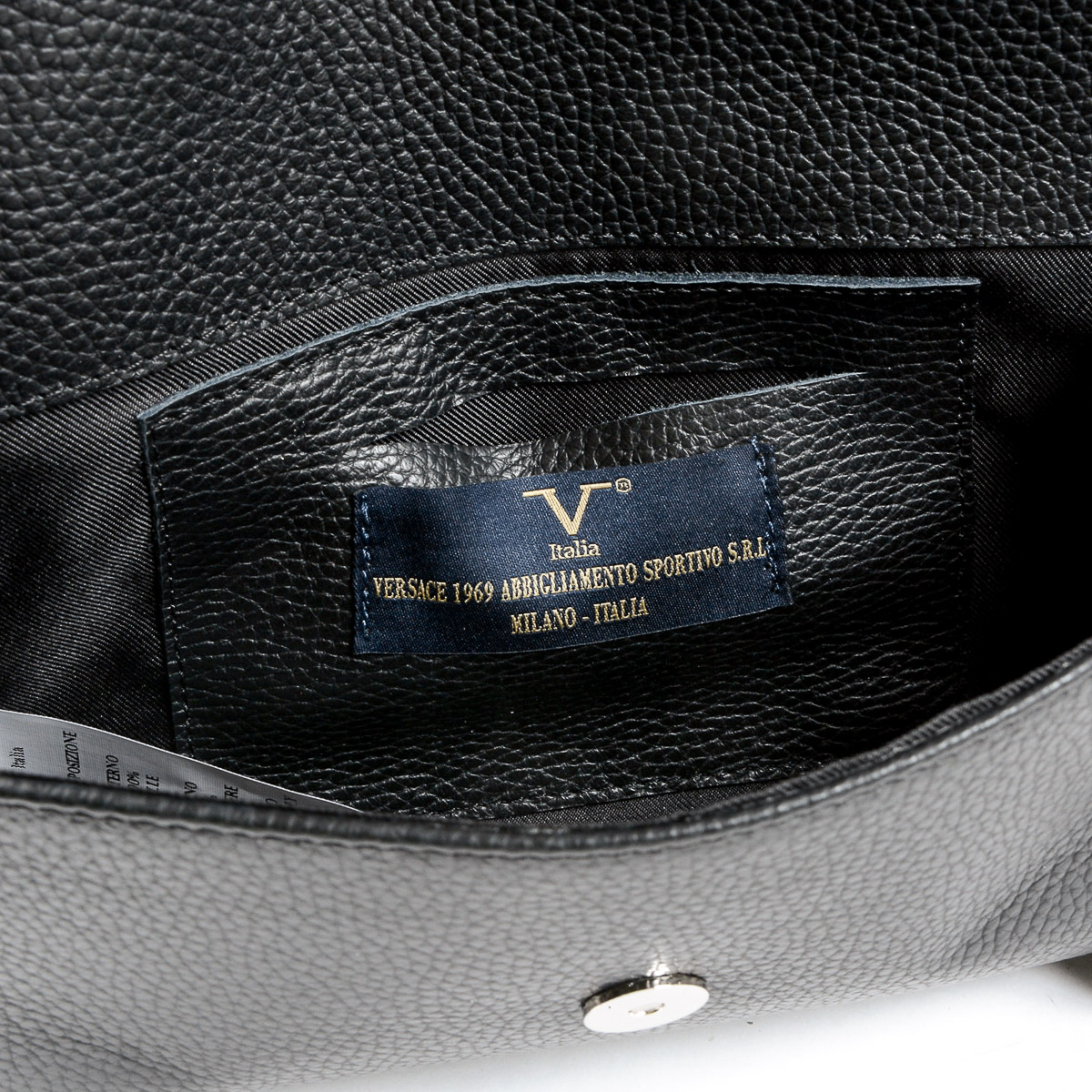 V 1969 Italia Borsa da donna nera ROMA