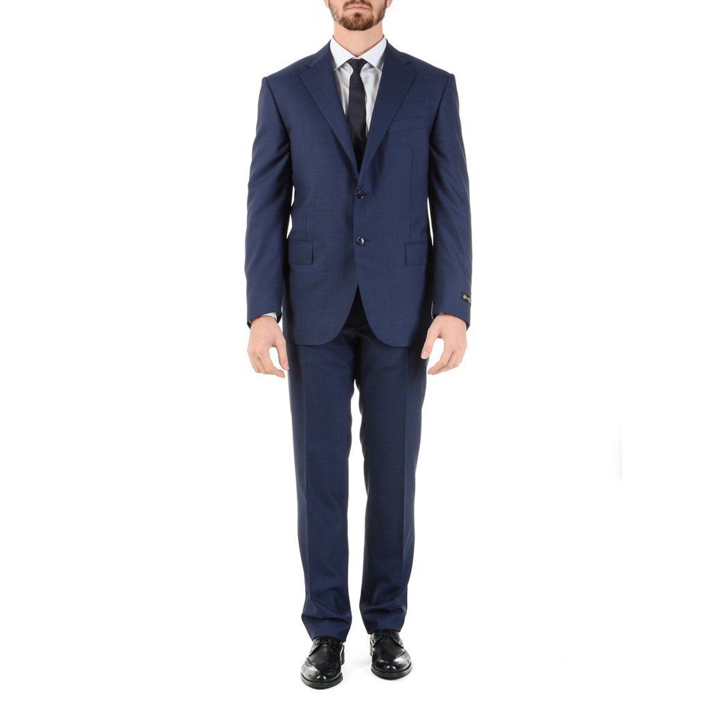 Abito da uomo Corneliani maniche lunghe blu Super 110's