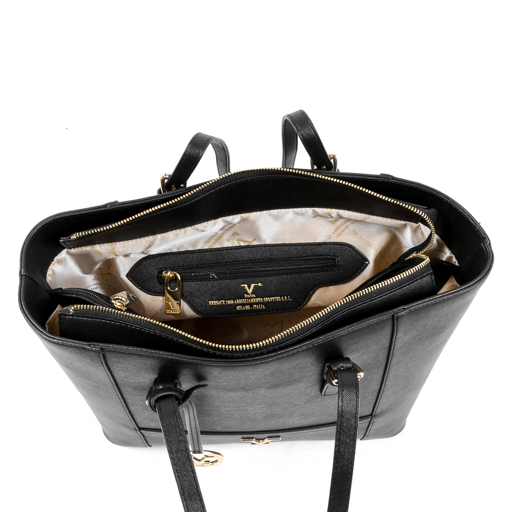 V 1969 Italia Borsa da donna nera GIL