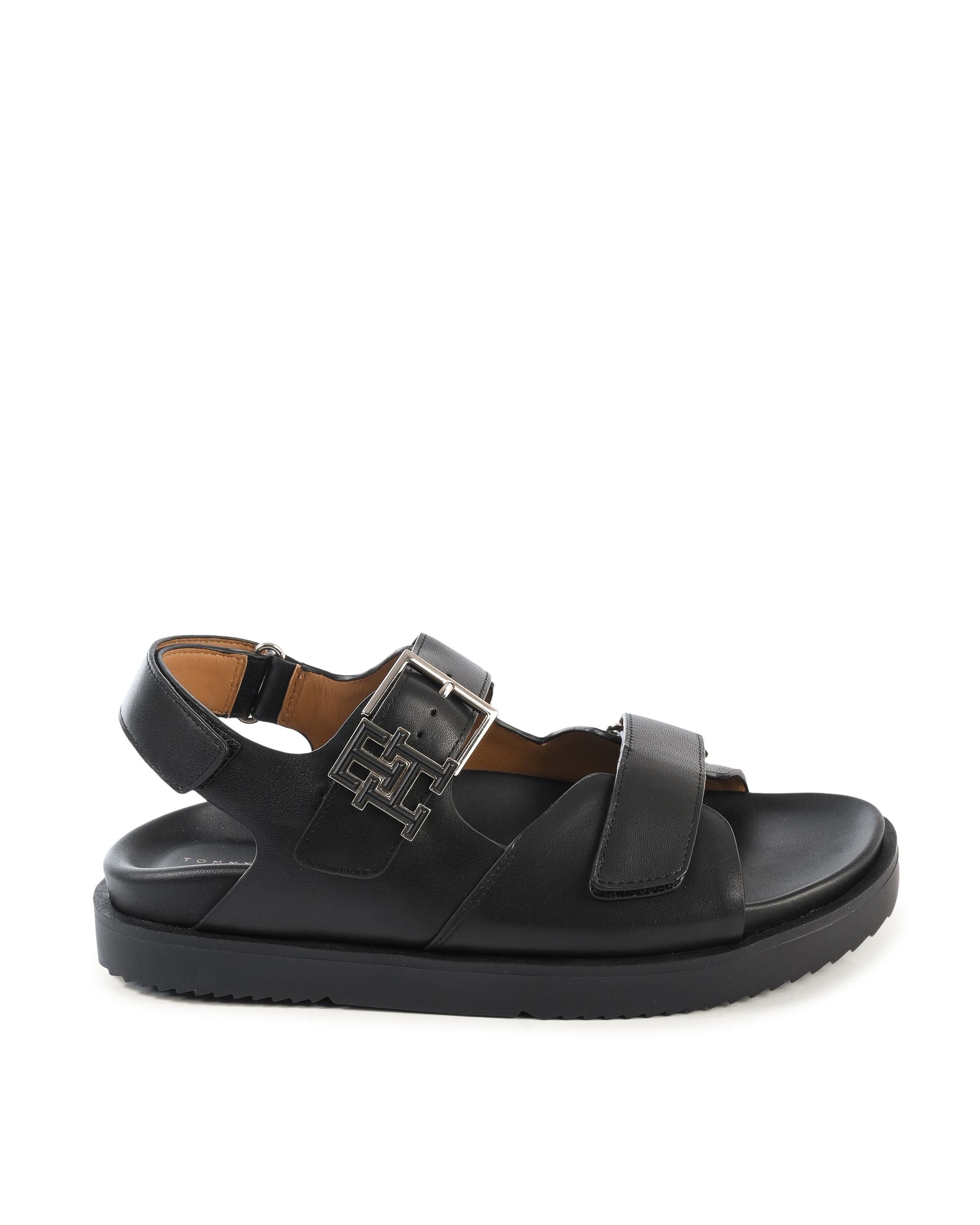 Sandalo da donna Tommy Hilfiger nero FW0FW07736BDS