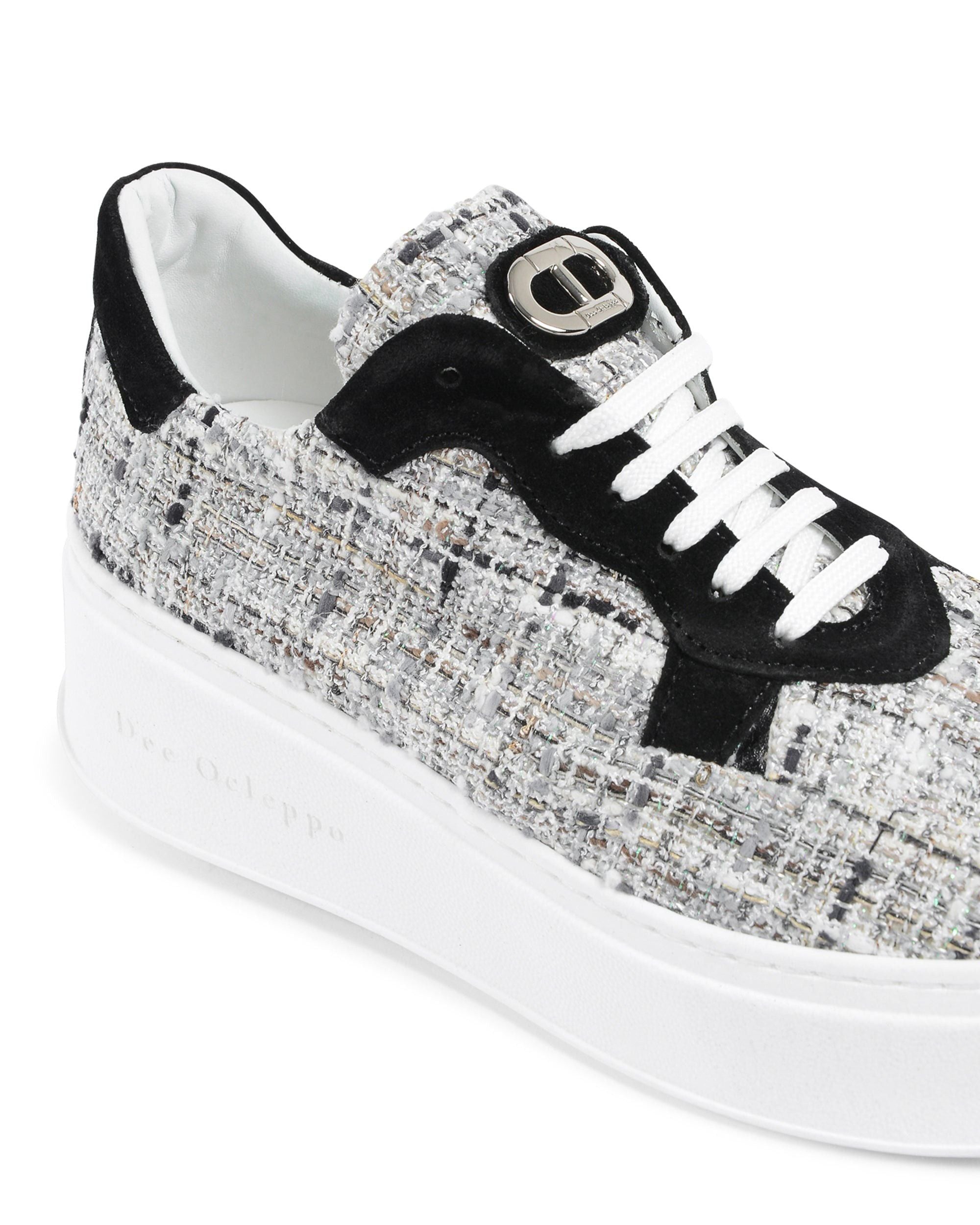 Sneaker Challenging Boucle - Nero