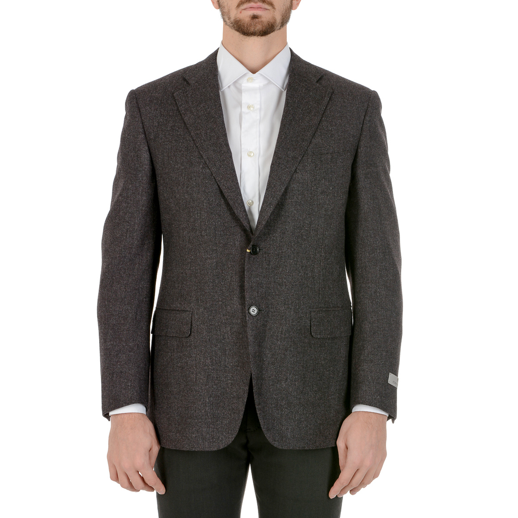 Giacca da uomo Canali maniche lunghe grigio scuro