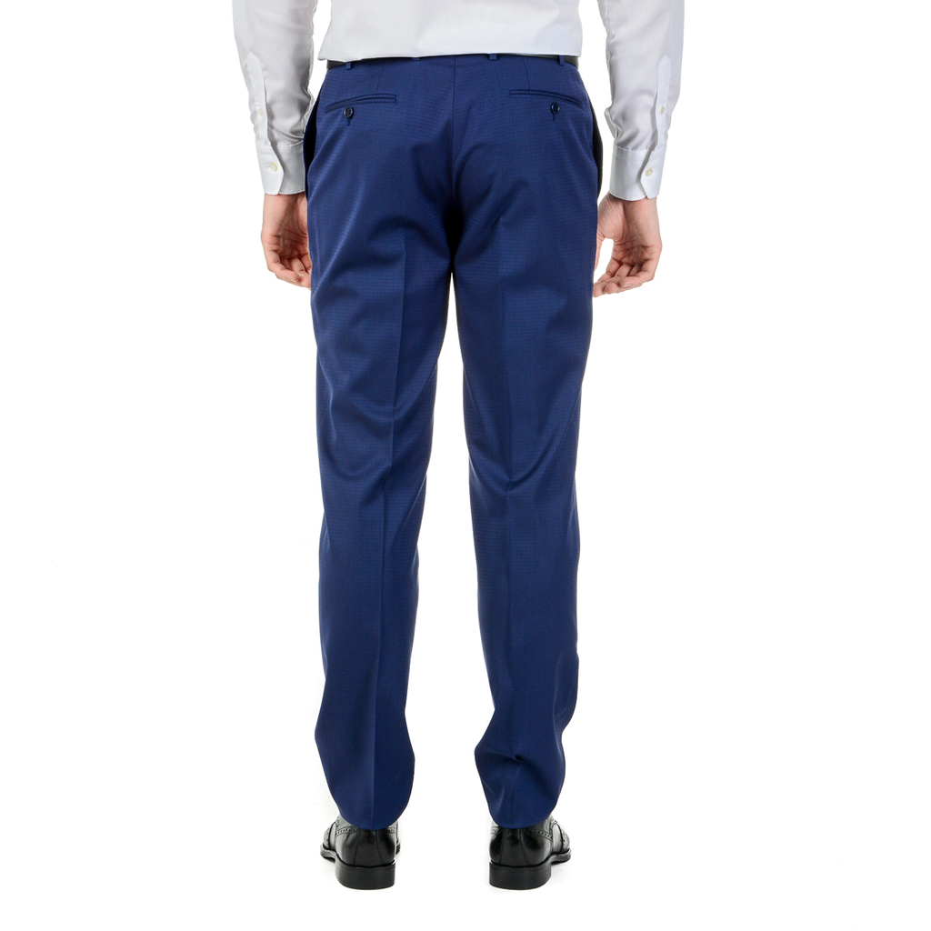 Canali Abito da uomo a maniche lunghe blu da viaggio Natural Comfort