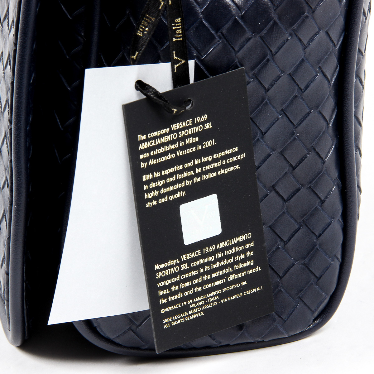 V 1969 Italia Borsa da uomo blu LEROY