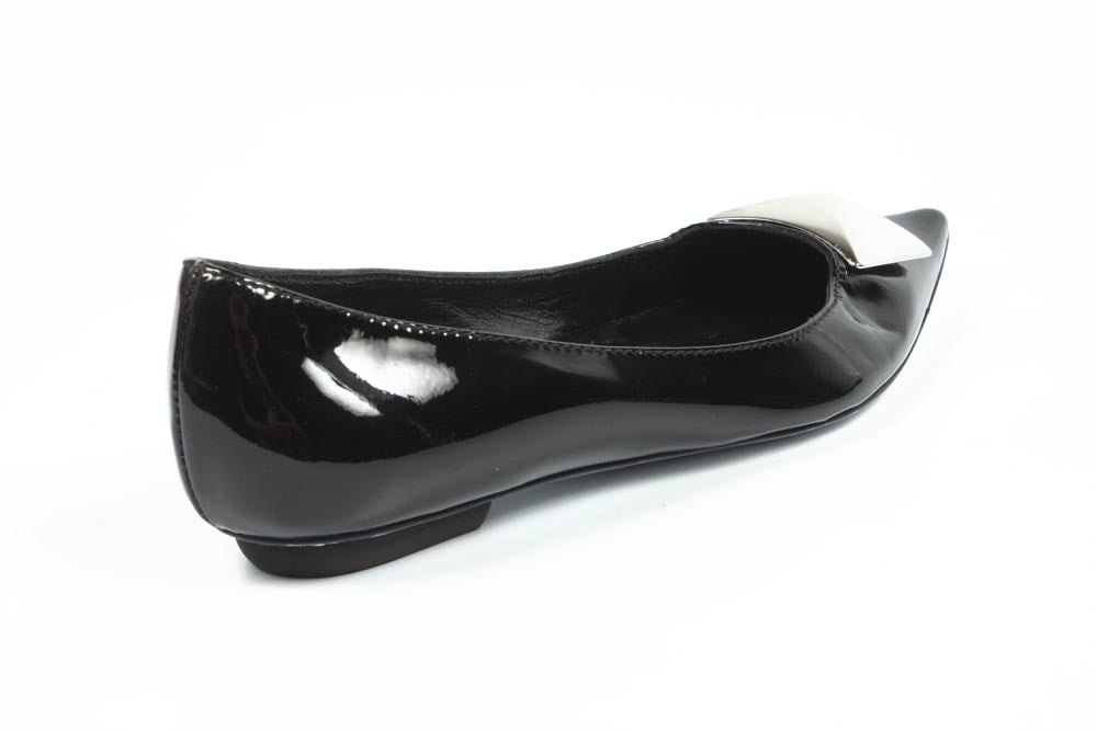 Ballerina da donna Sebastian Milano S2914M VERNICE NERA+NIKEL