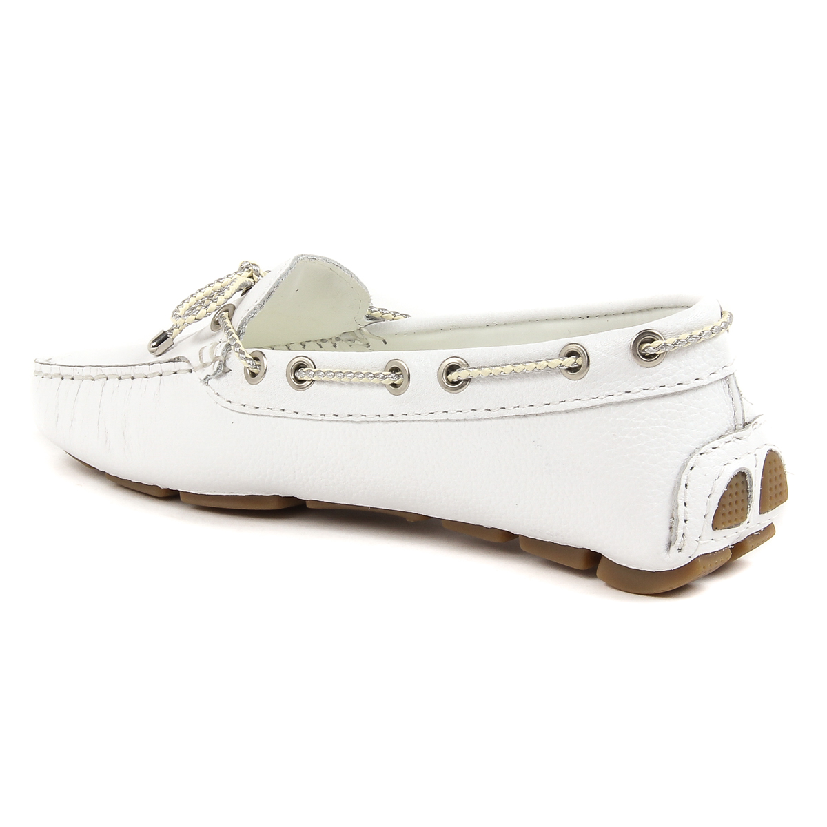 V 1969 Italia Mocassino Donna Bianco EMILIA