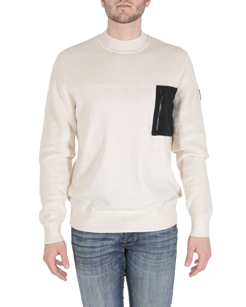 Calvin Klein Maglione da uomo bianco K10K107904YAH