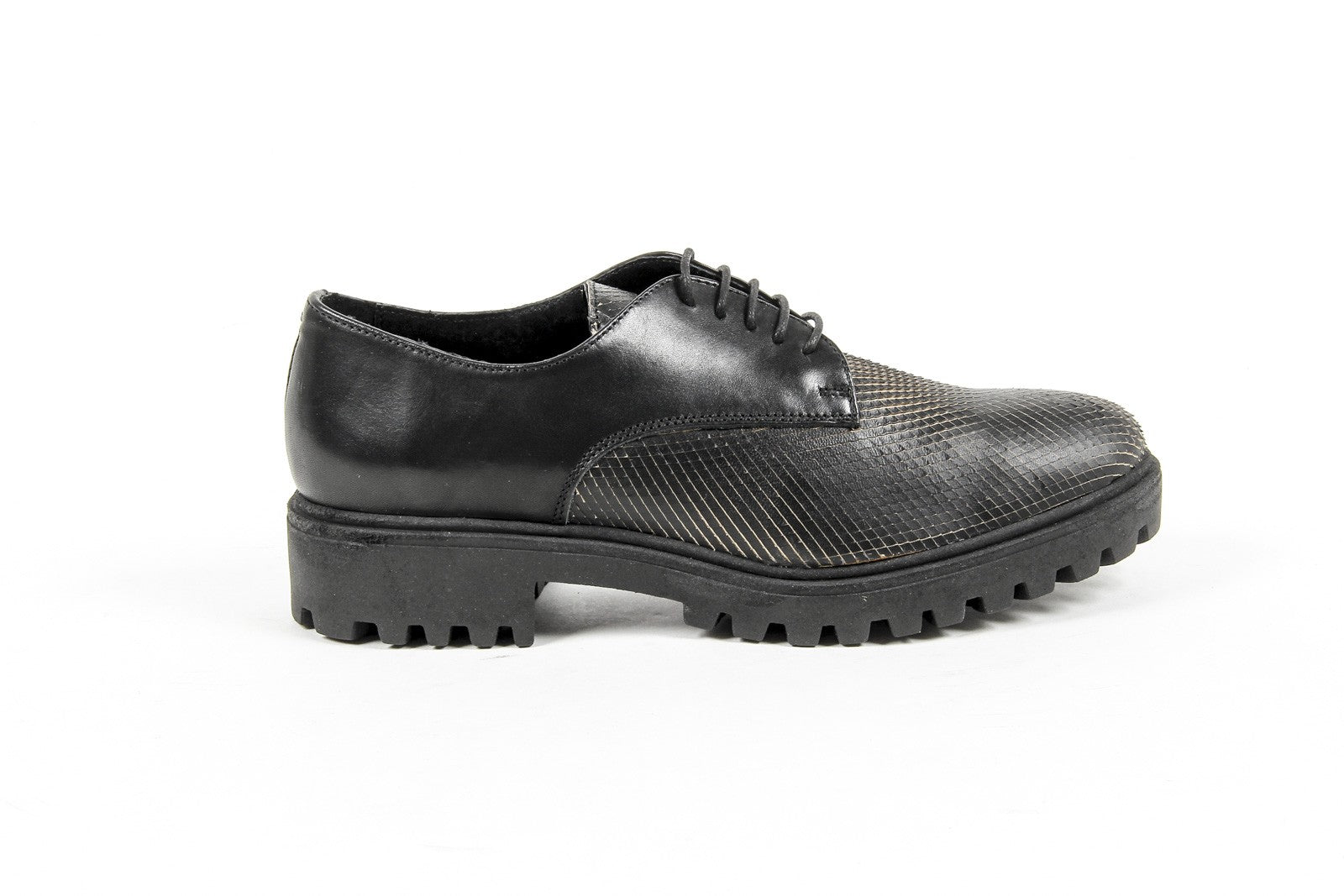 Scarpa stringata da donna V 1969 Italia C01 VITELLO NERO