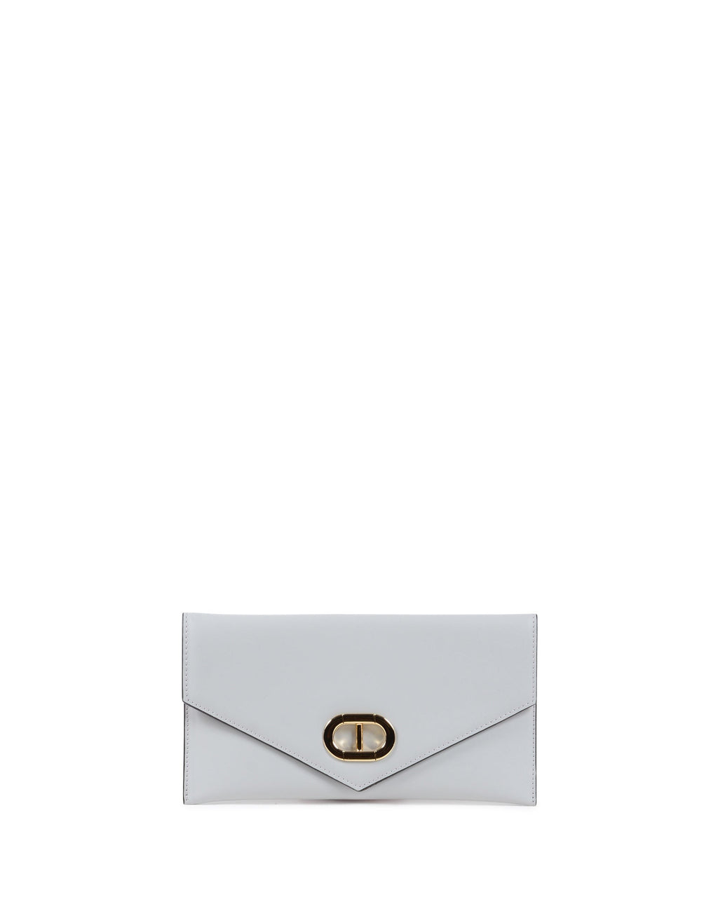 Pochette in pelle a busta - Grigio
