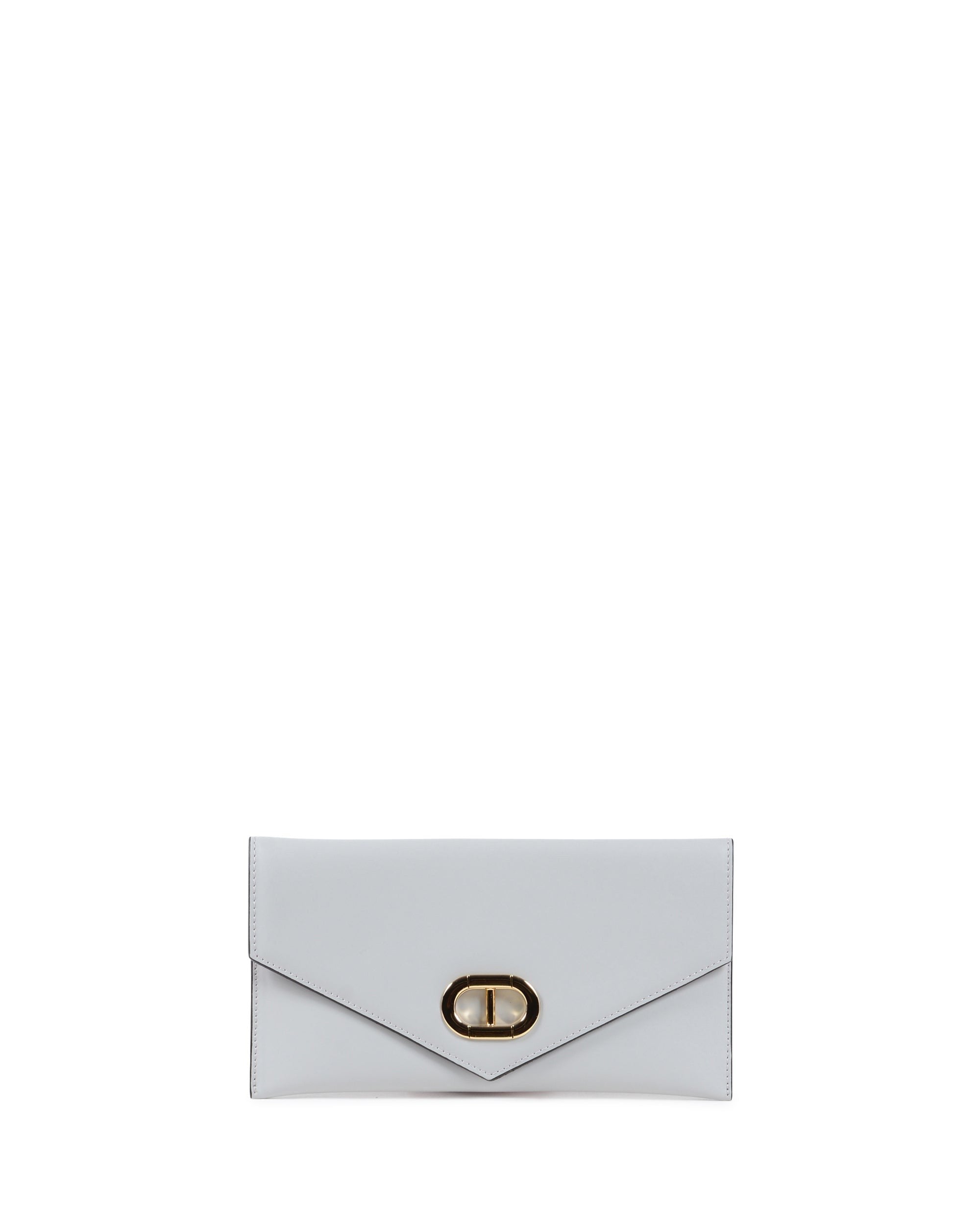 Pochette in pelle a busta - Grigio