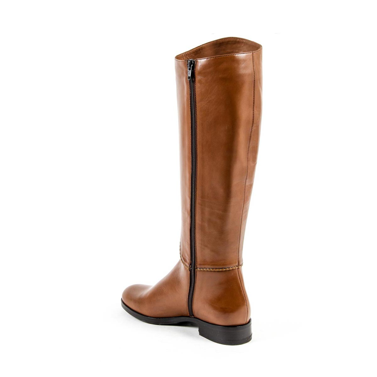Stivale alto da donna V 1969 Italia B2414 SENZA C VITELLO MARRONE