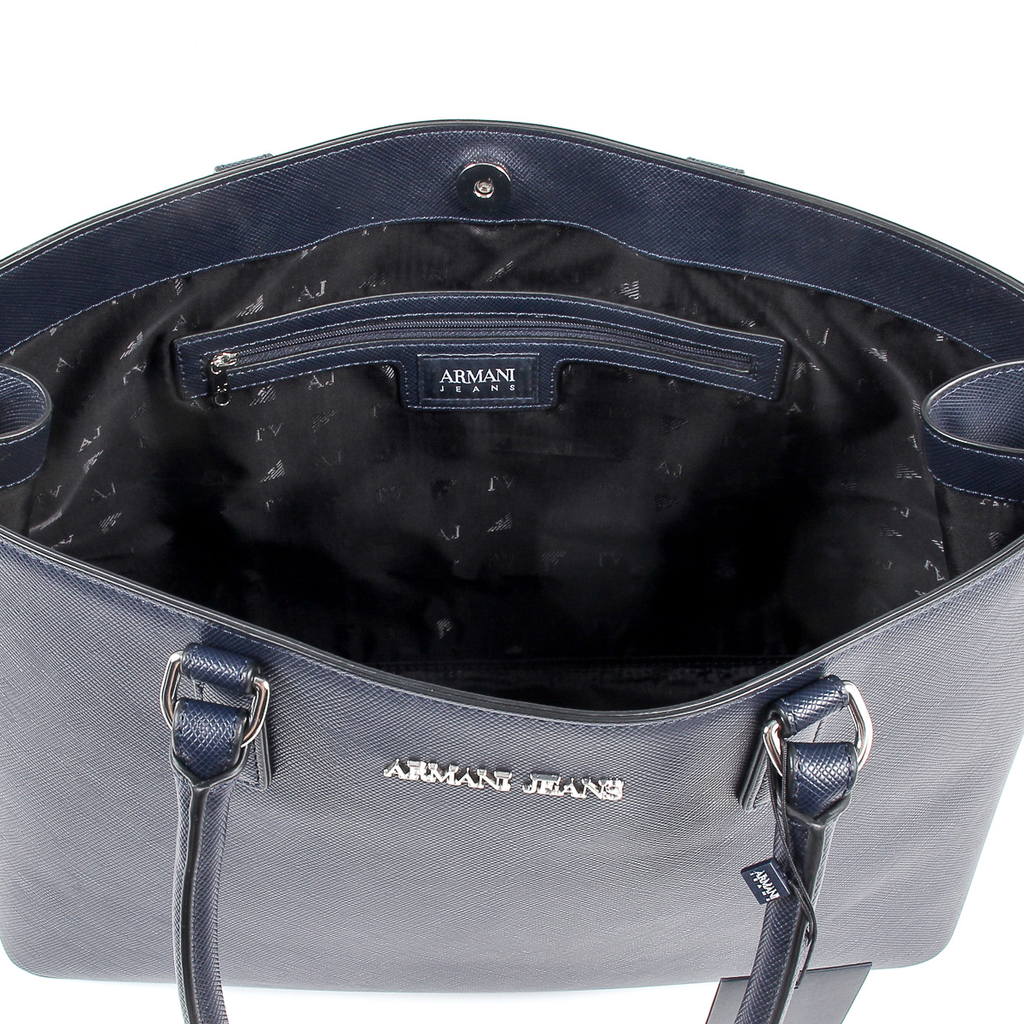 Borsa a mano da donna Armani Jeans blu scuro 922166 7P756 31835