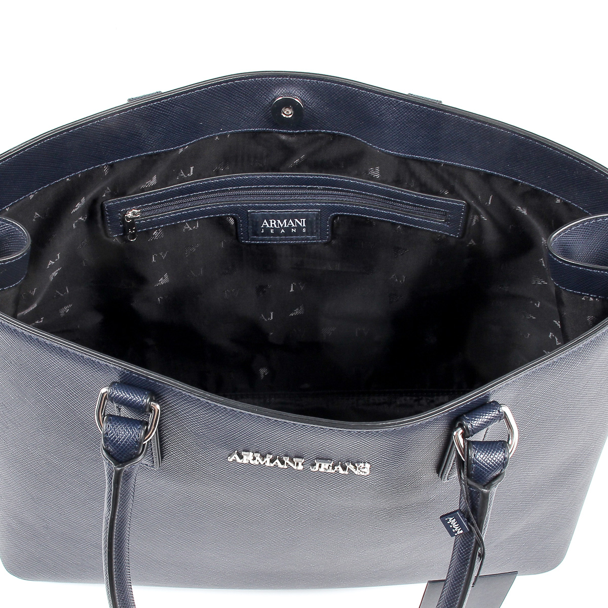 Borsa a mano da donna Armani Jeans blu scuro 922166 7P756 31835