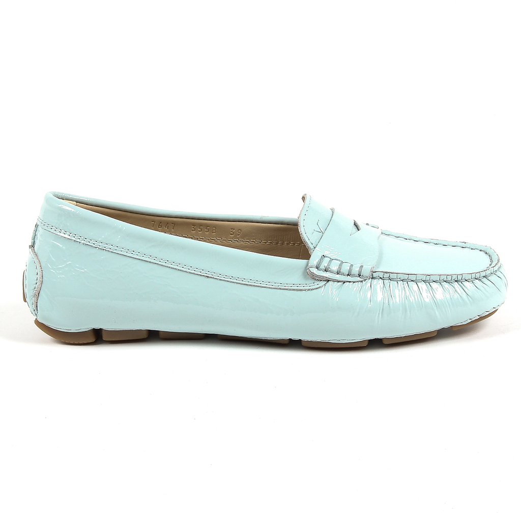 V 1969 Italia Mocassino da donna azzurro AMALFI