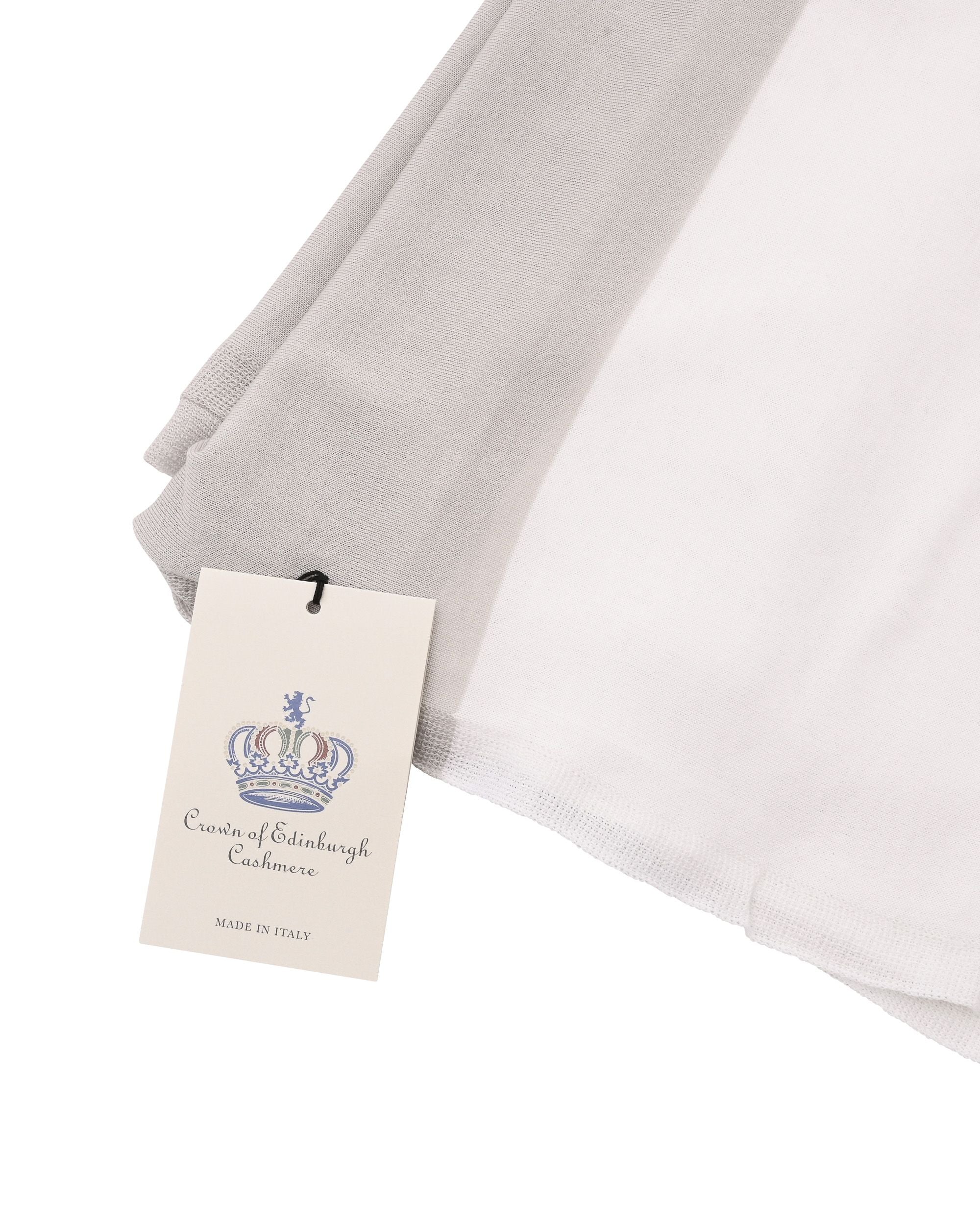 Sciarpa da donna in cashmere Crown of Edinburgh COE 0051 AVORIO TAUPE