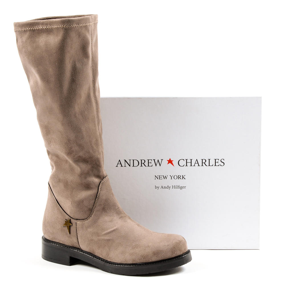 Andrew Charles Stivali da donna color talpa CHER