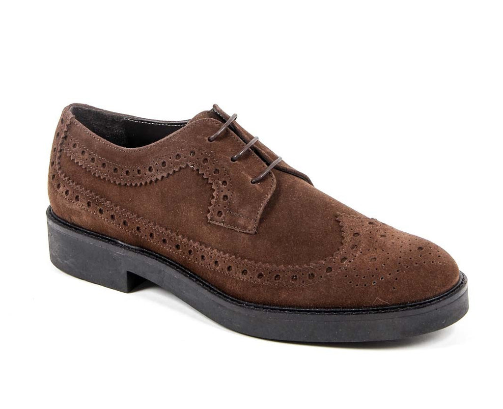 V 1969 Italia Scarpa Brogue da Donna B1670 VELOUR MARRONE