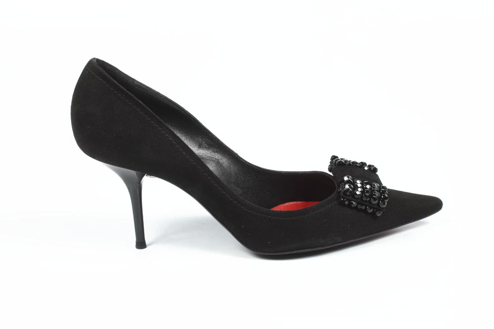 Décolleté da donna Sebastian Milano S2963SL CAMOSCIO NERO+JAIS NERI