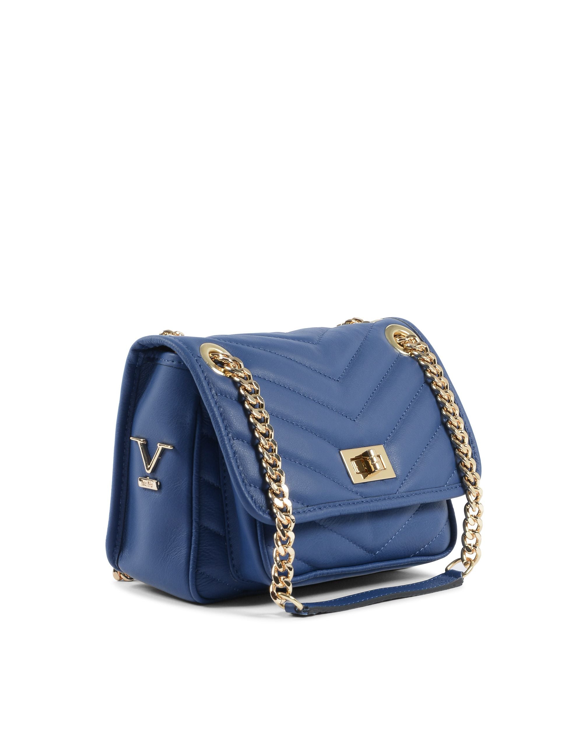 Borsa Donna V Italia Blu 10507 SAUVAGE BLUETTE