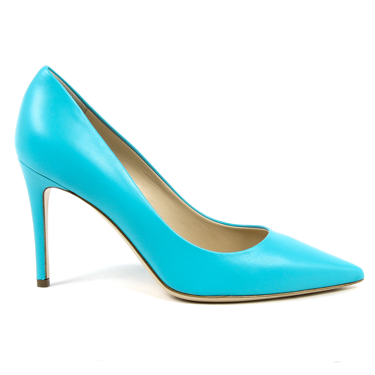 V 1969 Italia Donna Décolleté Azzurro Chiaro MINA