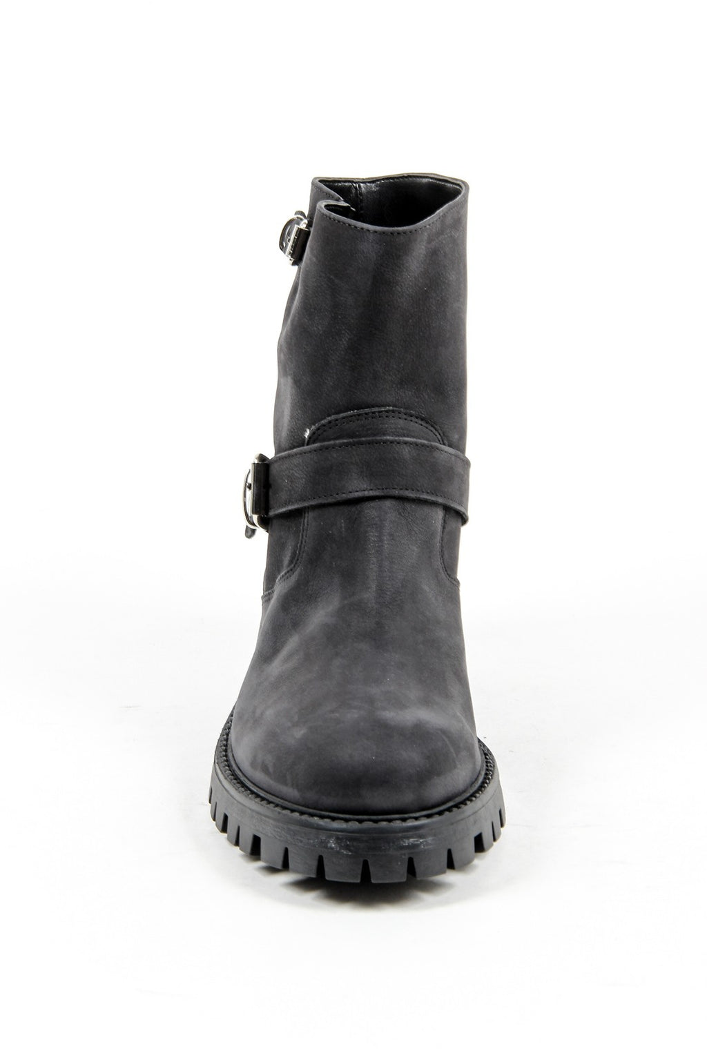 V 1969 Italia Womens Short Boot B1441 NABUK NERO