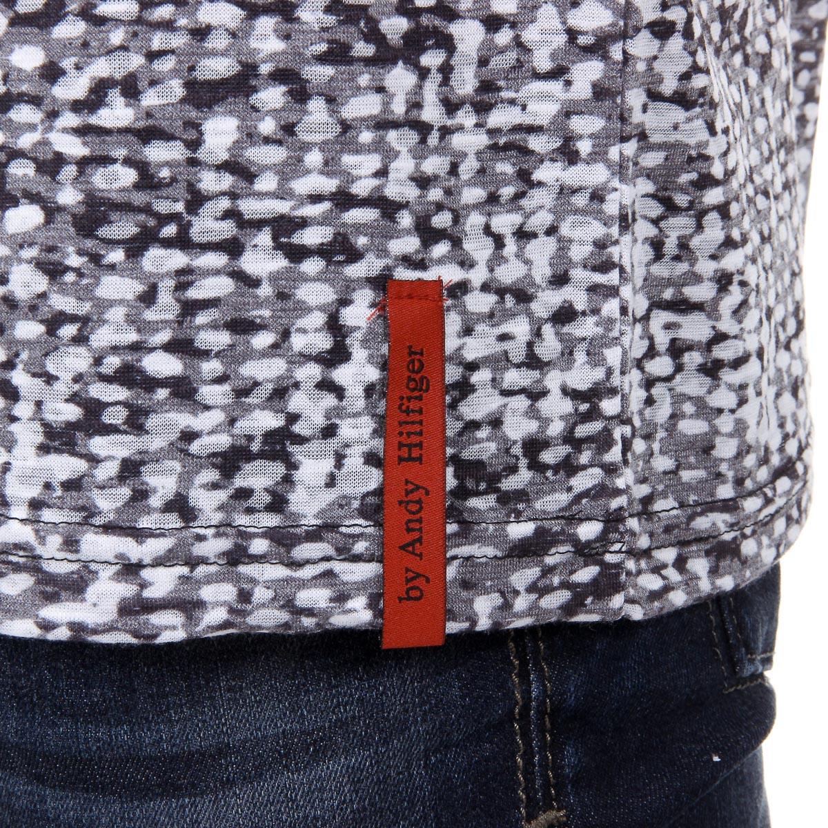 Andrew Charles T-shirt da uomo a maniche corte con scollo tondo nera LEVI