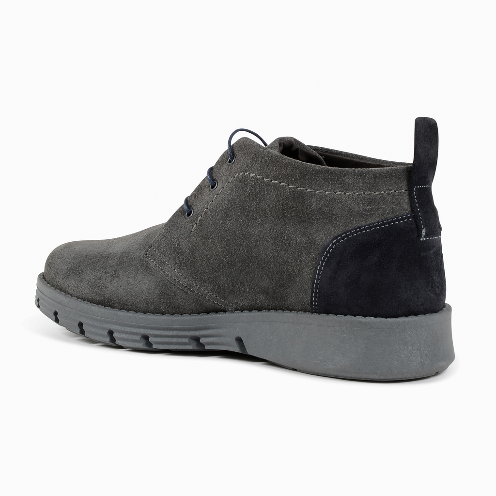 Stivaletto Uomo 19V69 Italia Grigio Blu 930 CAMOSCIO GRIGIO BLU