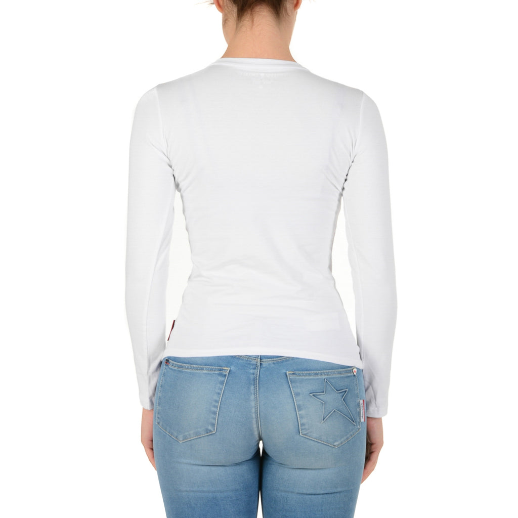 Andrew Charles By Andy Hilfiger T-shirt da donna LS TS602 031002 PHENIX WHITE 003