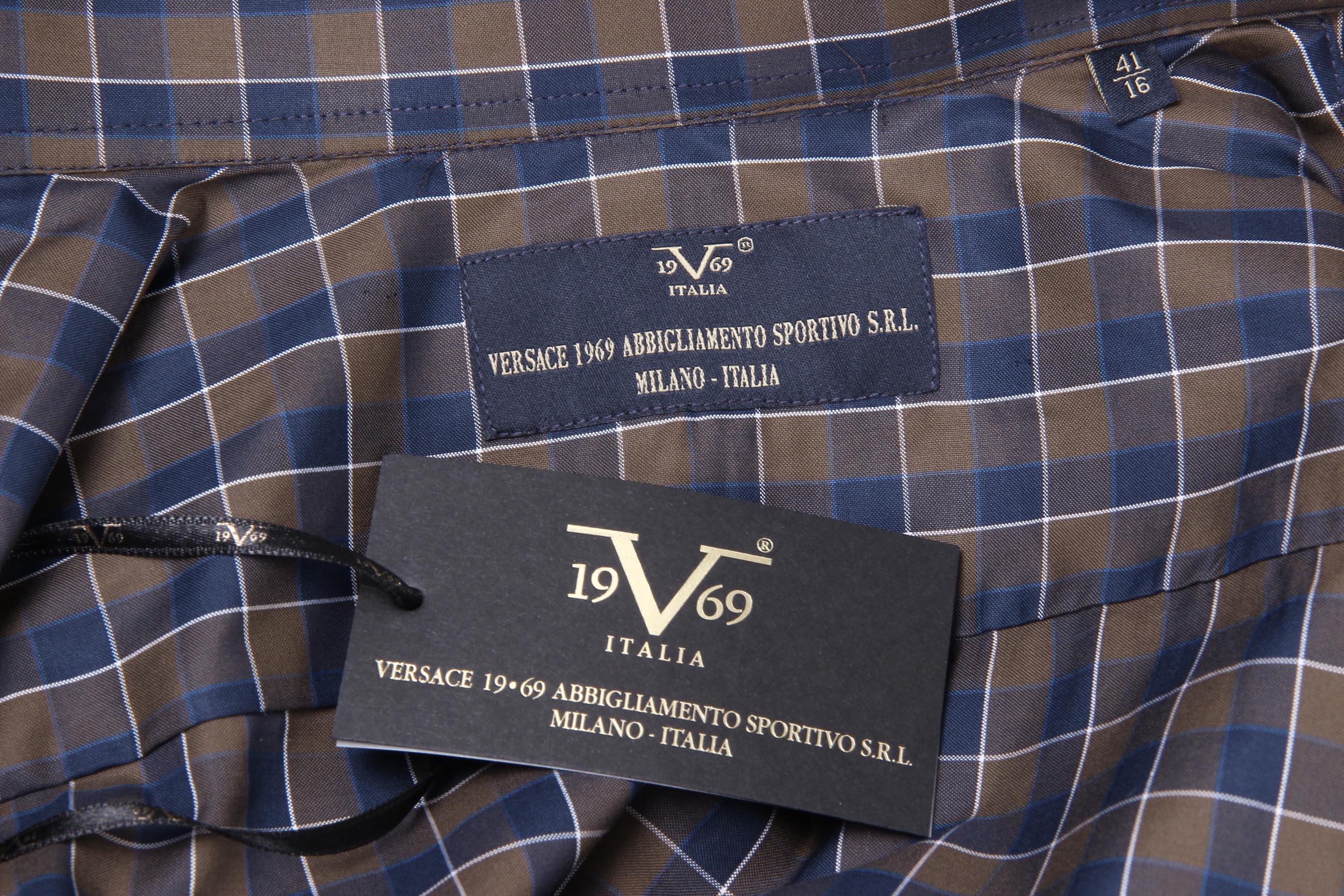 V 1969 Italia Camicia da uomo moderna classica 377 VAR. 031