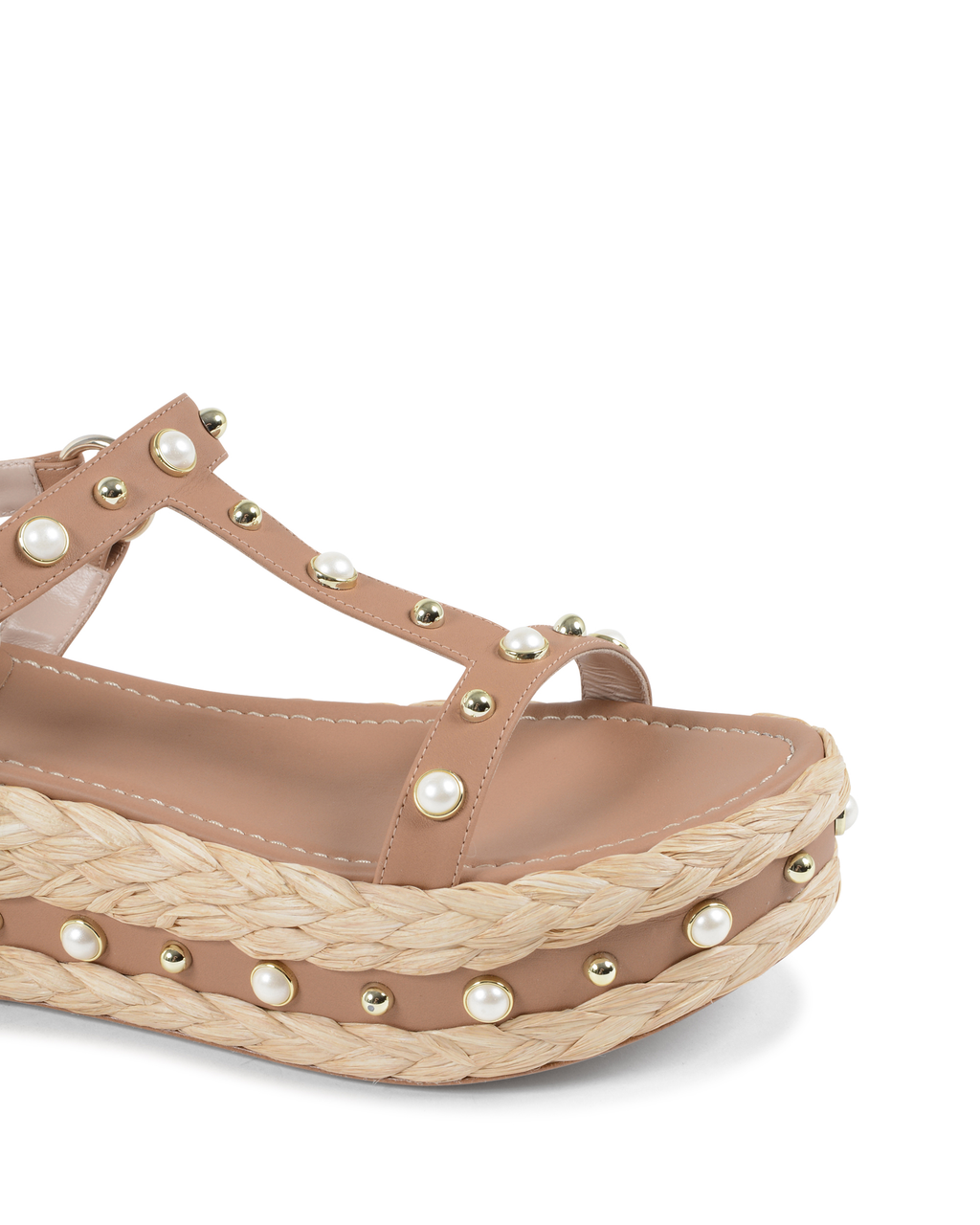 Sandalo con plateau da donna Stuart Weitzman color cuoio BERAFFIA